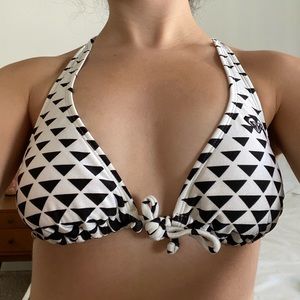 ROXY y2k triangle pattern bikini top